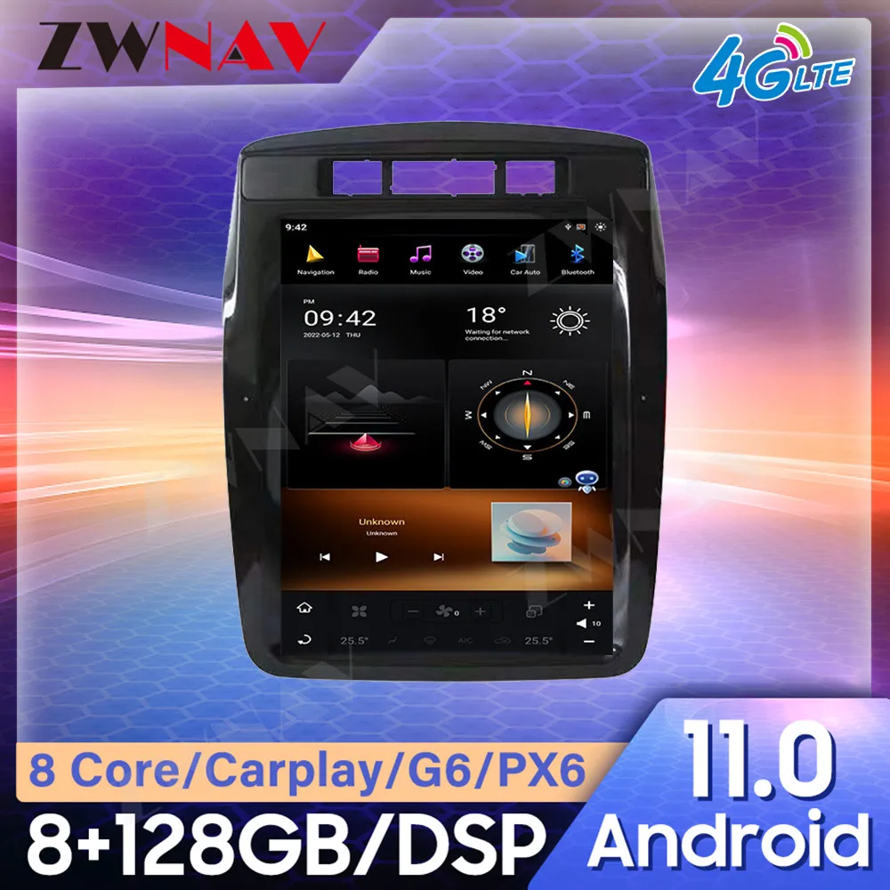 

Автомобильный мультимедийный плеер 128 ГБ, экран Тесла для VW Volkswagen Touareg 2011 2012 2013 2014 2015 Android 9, GPS радио, стерео головное устройство