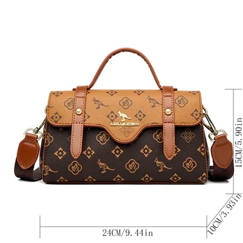 Luxus Designer Handtaschen für Frauen kleine lässige Tasche Damen Ledertasche Mode breite Schulter Umhängetasche Sack ein Haupt 2024 — изображение 4
