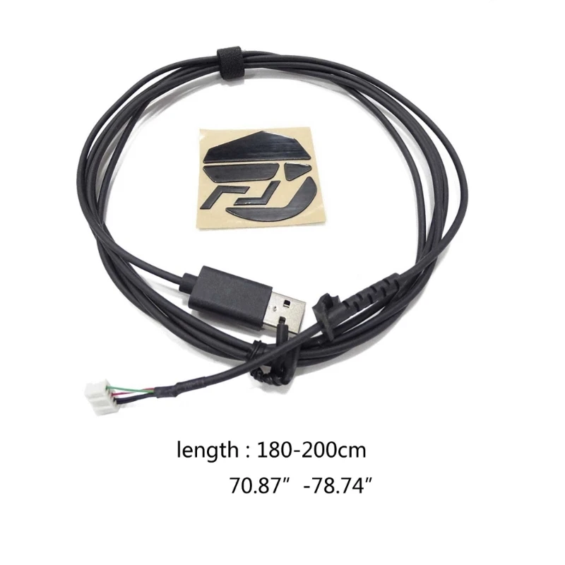 Cable de ratón USB Línea de ratones para logitech G502 piel de serpiente  externa de alambre trenzado de repuesto accesorio de reparación