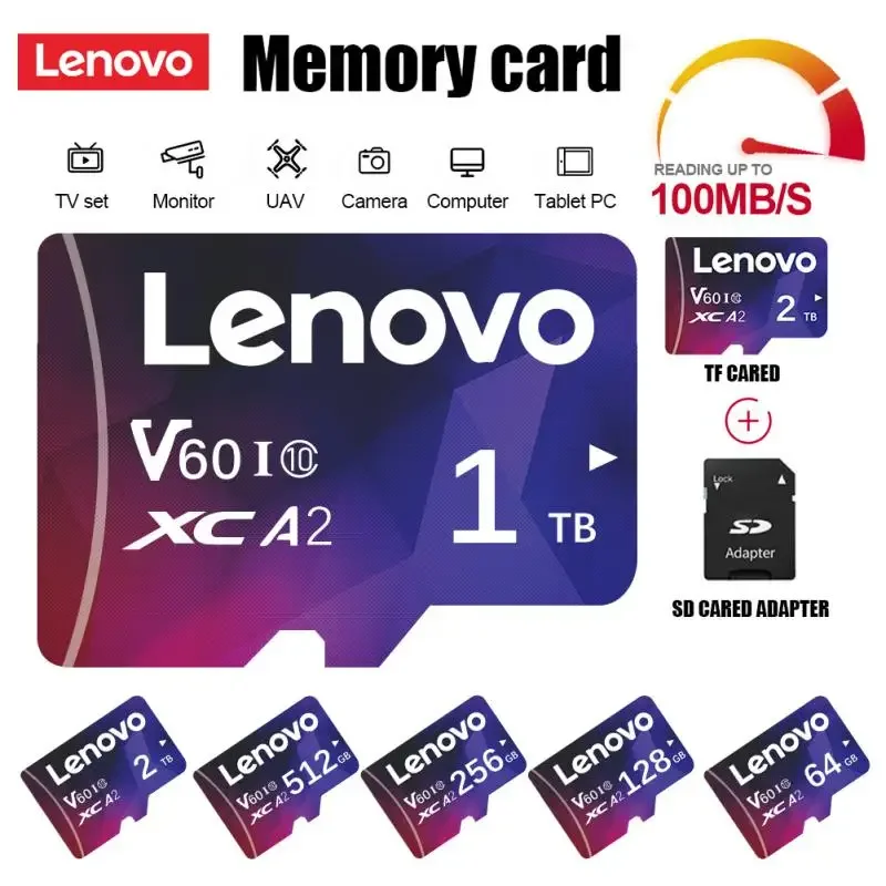 Lenovo 128Gb 1Tb Scheda Di Memoria Micro Tf Sd Card Classe 10 Sd Card Sd Flash Memory Card Cartao De Memoria Per Steam Deck Nintendo 64