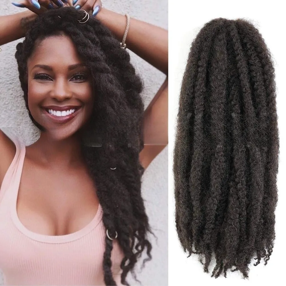 European and American caterpillar with dirty braids marley braids African wig synthetic hair high-temperature silk