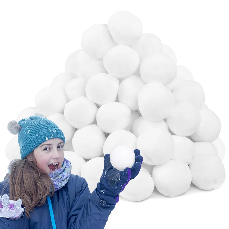 Snow Fake Balls Christmas Gift Toy Set Home Decoration 50Pack