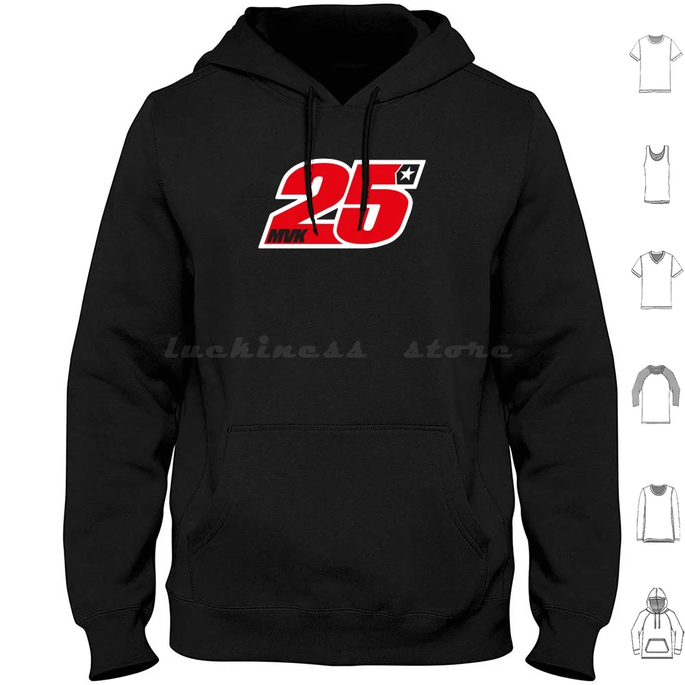 M. V I N A L E S-Premium M O T O G P-Felpe Con Cappuccio Manica Lunga Maverick Vinales Maverick Vinales Maverick Vinales Maverick