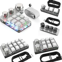 USB-клавиатура на заказ, кнопка громкости, программирование макросов, игровая клавиатура с горячей заменой, механическая клавиатура с красным переключателем, 3/9/12 клавиш