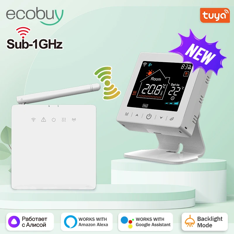 

Tuya Smart Wifi Boiler Thermostat Wireless Combi Battery Room Heating Thermostat Home Gas Boiler Water Heating Google Home Alexa