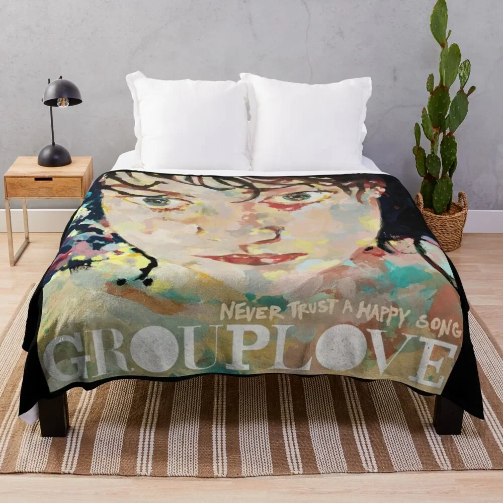 

Никогда не доверяйте счастливой песне, одеяло, теплое для зимнего дивана, броска на пляж