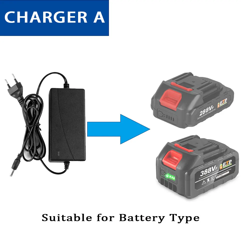 EU US UK Charger Batteries not included for Electric saws/Electric drills/Electric wrenches/Angle grinders Batteries Charging - 2