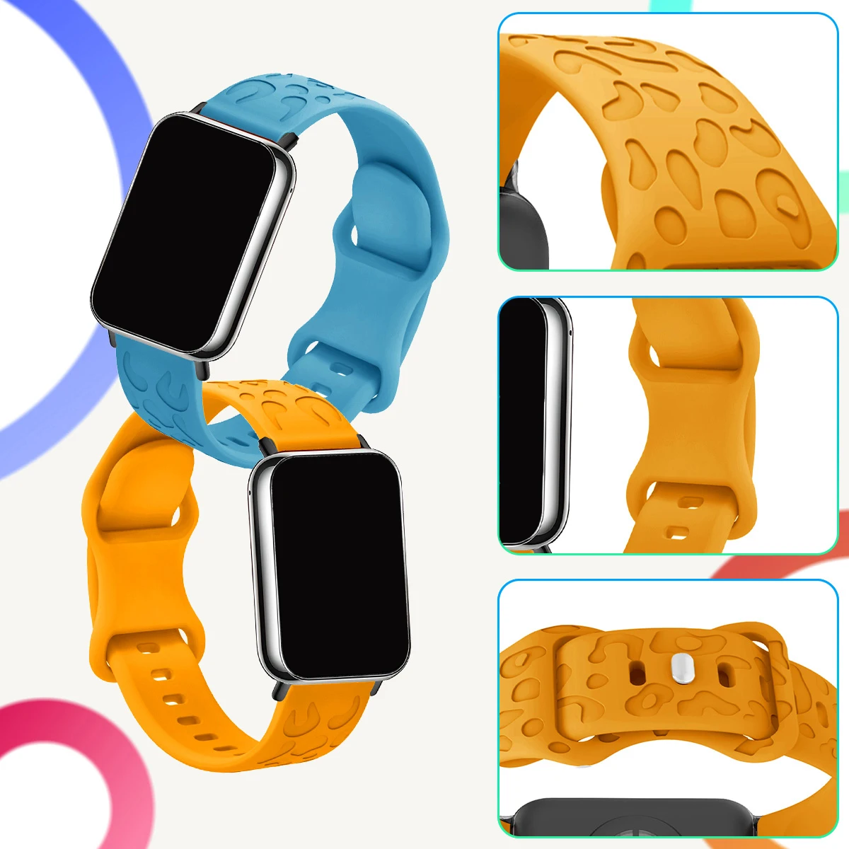Silicone Leopard Sports Strap Replacement Band - Versatile Fitness Watch Accessory