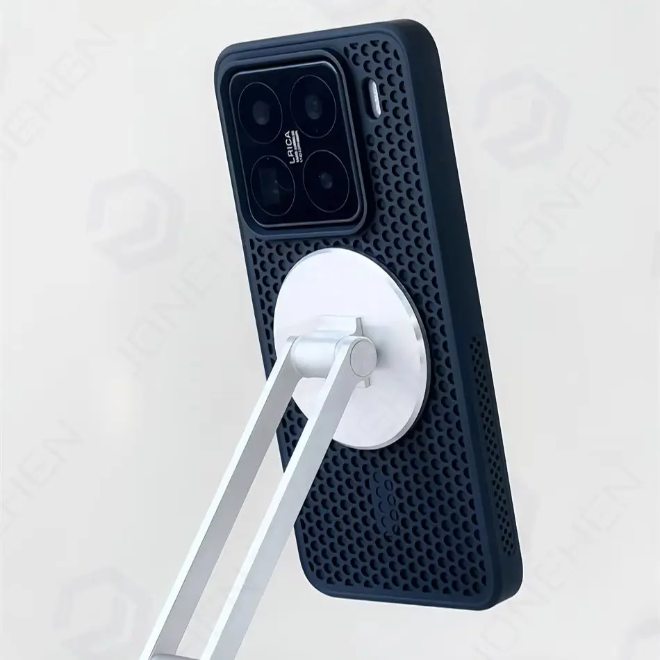 Magsafe Honeycomb Mesh Cooling Magnetic Case - Solid Color Silicone Bumper Cover