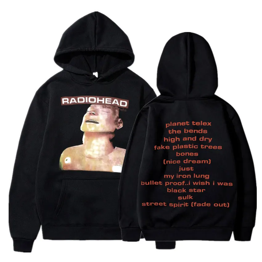 

Vintage Band Rock Radiohead Hoodie Hip Hop Semua Kaus Cetak Album Musik Harajuku Streetwear Hoodies Longgar Remaja