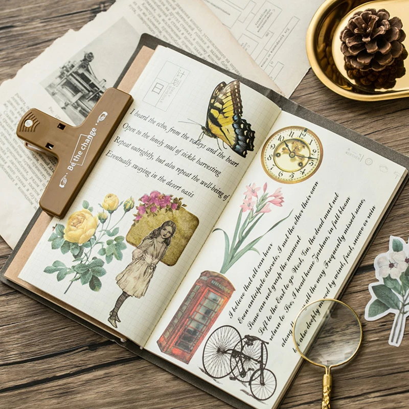 60 pcs Vintage Decorative Stickers for Party Scrapbooking DIY Diary Album decorative stickers,decorative labels stickers,stationery stickers,self adhesive stickers,adhesive stickers,paper stickers,cartoon stickers,diy scrapbooking accessories