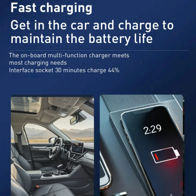 5 IN 1 Car Charger USB C Cable For IPhone Huawei Samsung With Ambient Lighting C