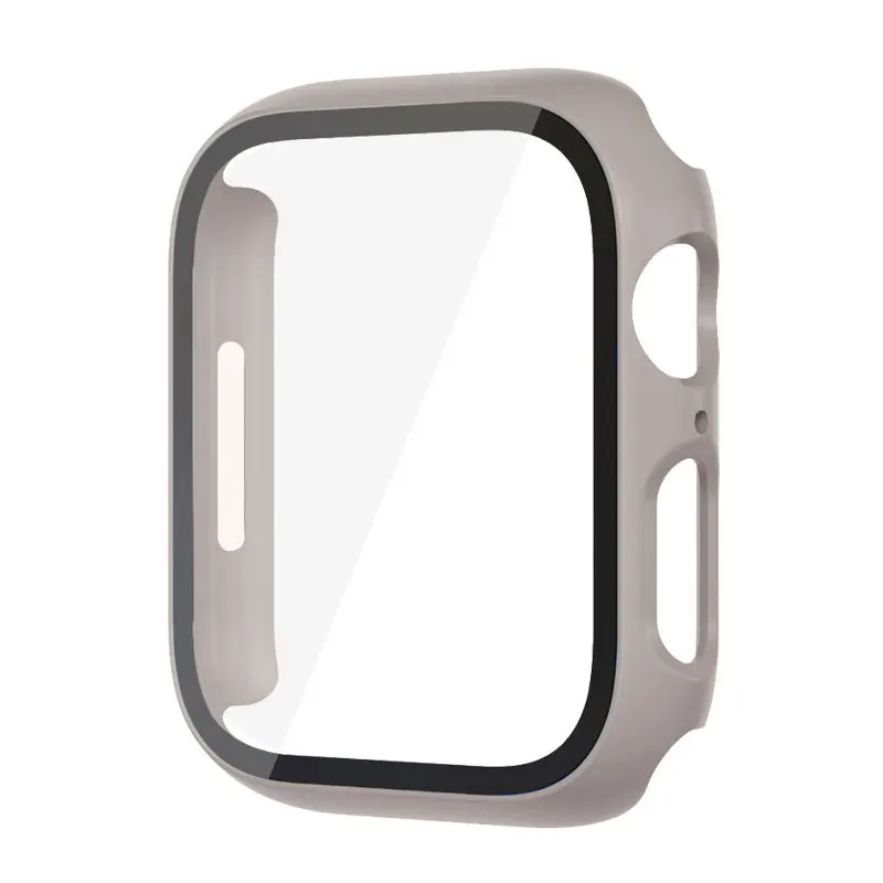 Durable Glass Case for Apple Watch - PC Screen Protector Cover and Accessories
