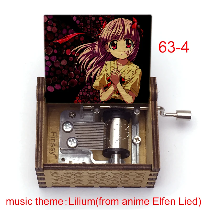 Anime Music Box 18-Note Wood Lilium lucy