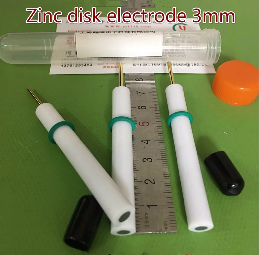 

Zinc disk electrode, zinc electrode, zinc rod electrode, electrochemical working electrode. 1mm 2mm 3mm 4mm 5mm.