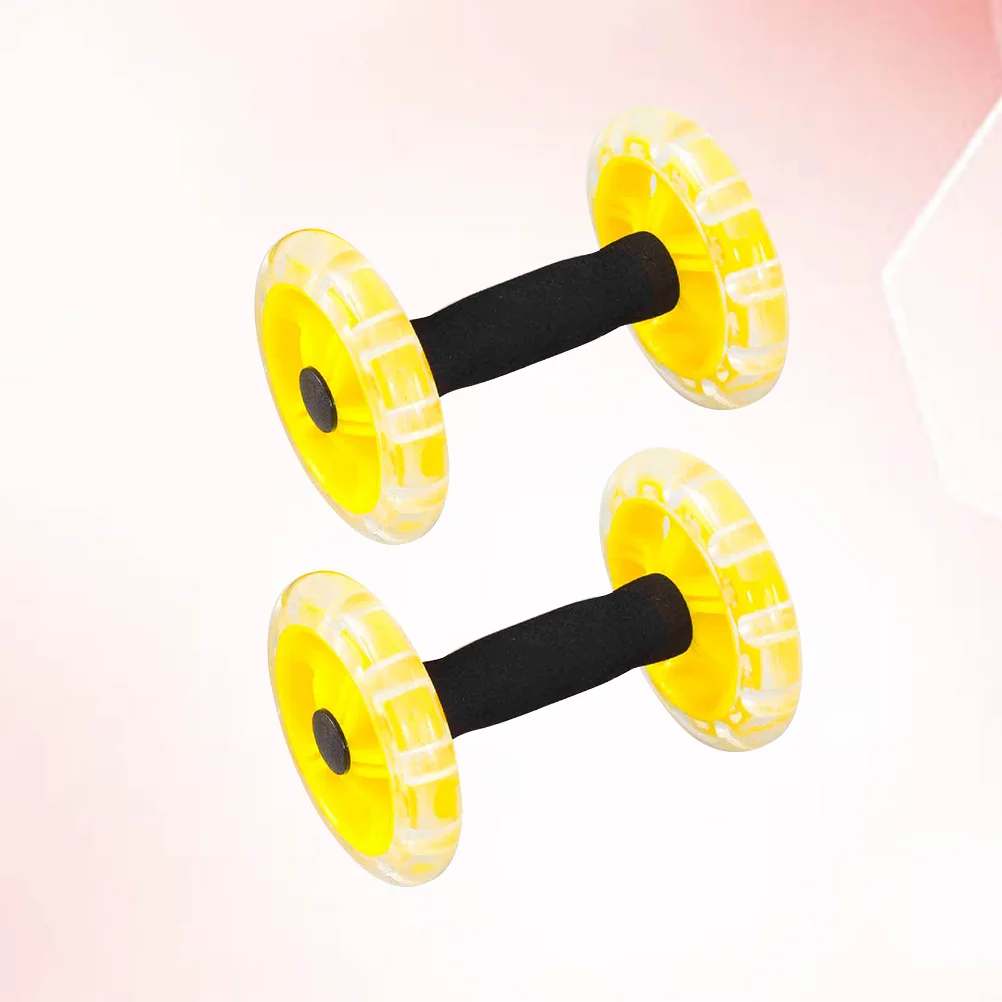 

AB Wheel Roller Roller Body Push Accessories for Man Woman Home Fitness ( Yellow )
