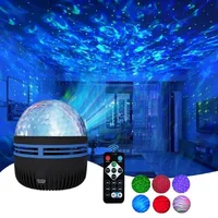 LED Night Light Water Pattern Projection Effect Lamp Children's Bedroom Decoration Projection Lamp Birthday Party Decoration 1