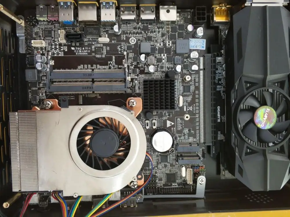 Игровой настольный компьютер 8-го поколения i7 8700 6-ядерный 12-поточный мини-ПК дискретная видеокарта NVIDIA Geforce GTX 1050Ti 4 Гб выделенная карта
