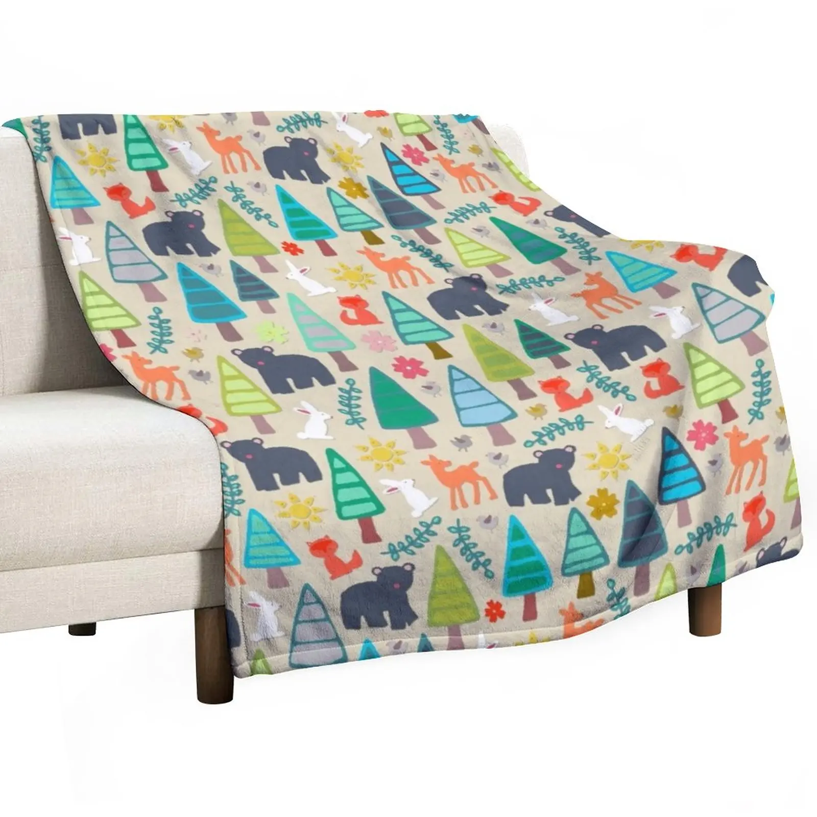 

New summer woodland Throw Blanket For Sofa Cute Blanket Beautiful Blankets