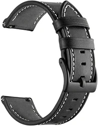 Premium 22mm Soft Sport Watchband - Versatile Smartwatch Strap Accessory for Mi Watch S1 (Black white line)