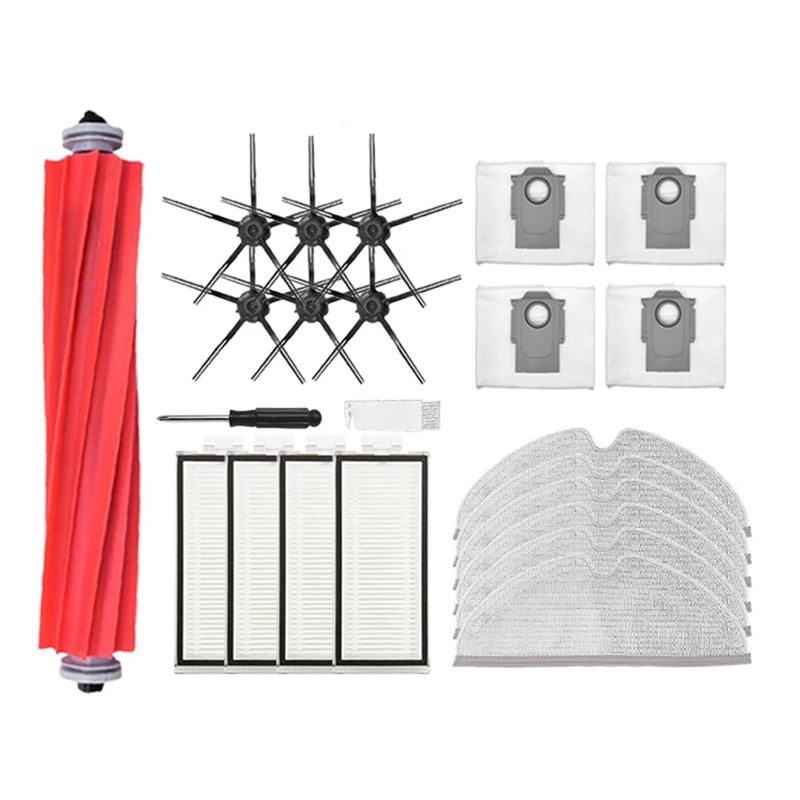 

Запчасти для пылесборника Roborock Q7 Max, фильтр для Xiaomi Q7 Max +/ T8, основная боковая щетка, насадка на швабру, аксессуары для робота-пылесоса