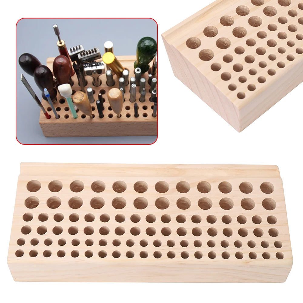 Storage Box 98 Hole Leather Carving Tool Holder Leather Working Tools