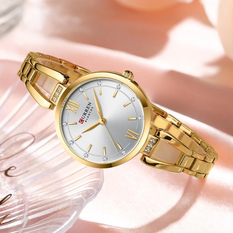 CURREN 9092 Elegant Ladies Quartz Watch Classic Fashion Women Clock Waterproof Stainless Steel Business Casual Women's Watches - 2