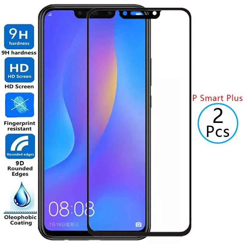 Vetro Temperato Protettivo 9D Per Huawei P Smart Plus 2018 Pellicola Salvaschermo Sulla Pellicola Di Sicurezza Huawey Psmartplus Psmart Smar Smat