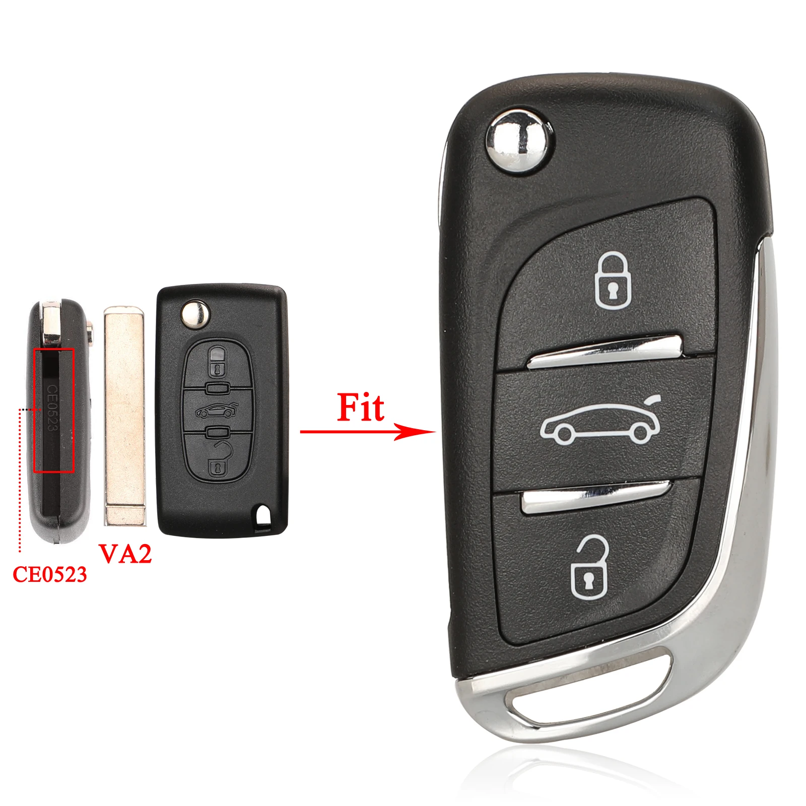 Premium Folding Key Shell Case | Enhanced Design