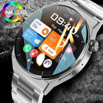 화웨이 샤오미 NFC 스마트 워치 남성용 GT3 프로 AMOLED 390x390 HD 스크린, 심박수 블루투스 통화, IP68 방수 스마트워치, 신제품