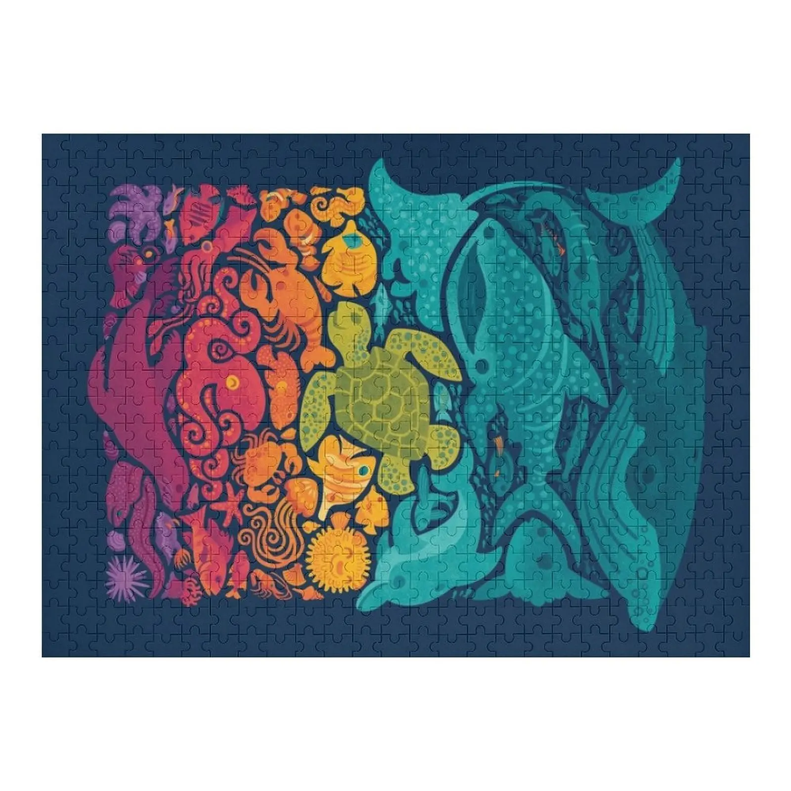 

Aquatic Spectrum Jigsaw Puzzle Jigsaw Custom Woods For Adults Photo Custom Christmas Toys Personalized Toy Puzzle