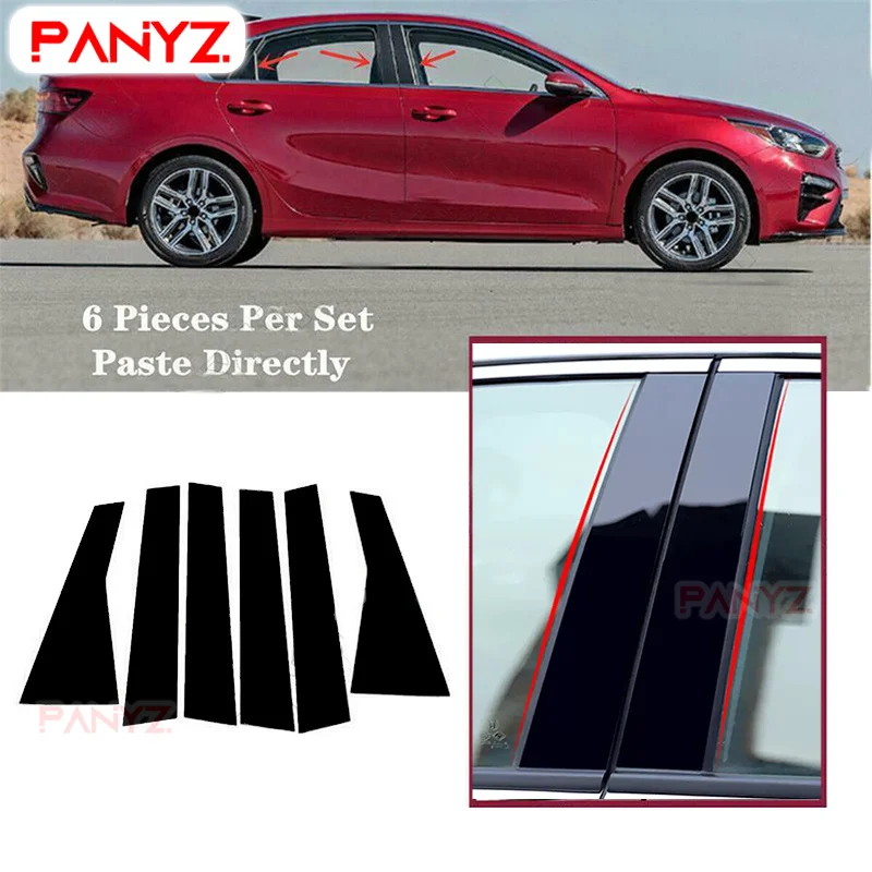 

6 шт., автомобильные наклейки для Kia Forte Sedan Hatcback Cerato K3 2019 2020 2021 2022 2023
