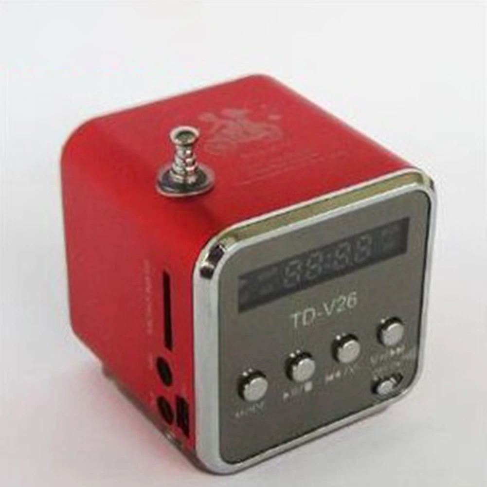 

Ultra Small Aluminum Alloy Speaker Clear Sound Plug and Play TF Card and U Disk Playback 3 5mm Headphone Output
