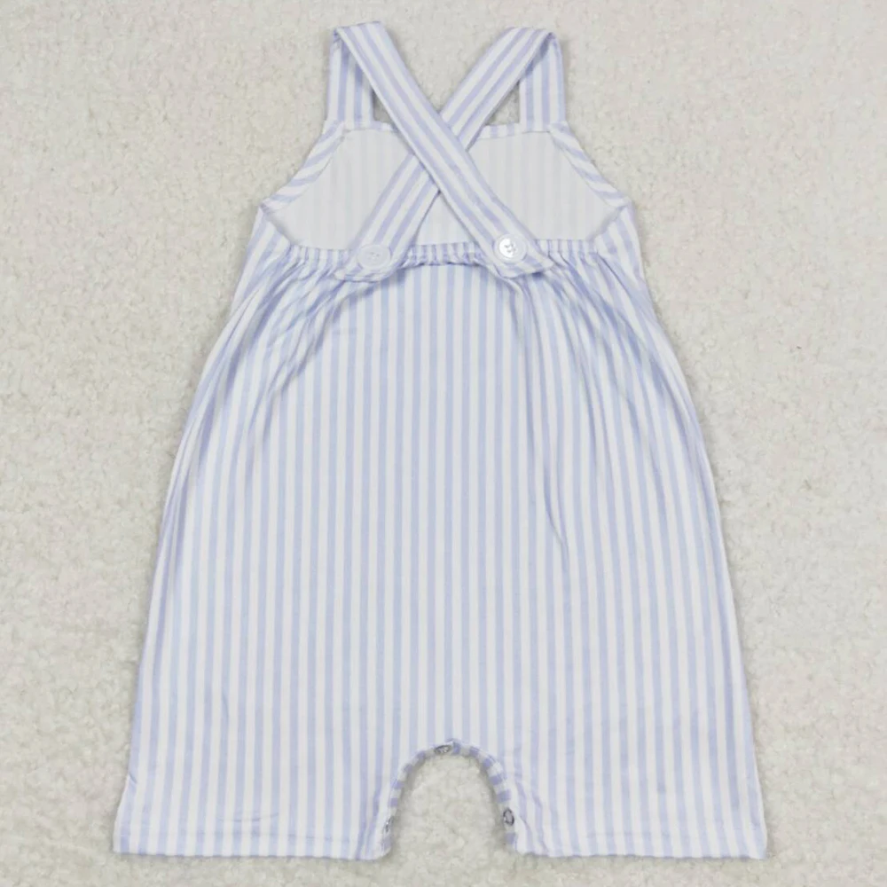 Baby Boys Clothes White Stripes Shorts Sets Boutique Kids Sibling Clothing Girls Boutique Outfits Match Baby Rompers
