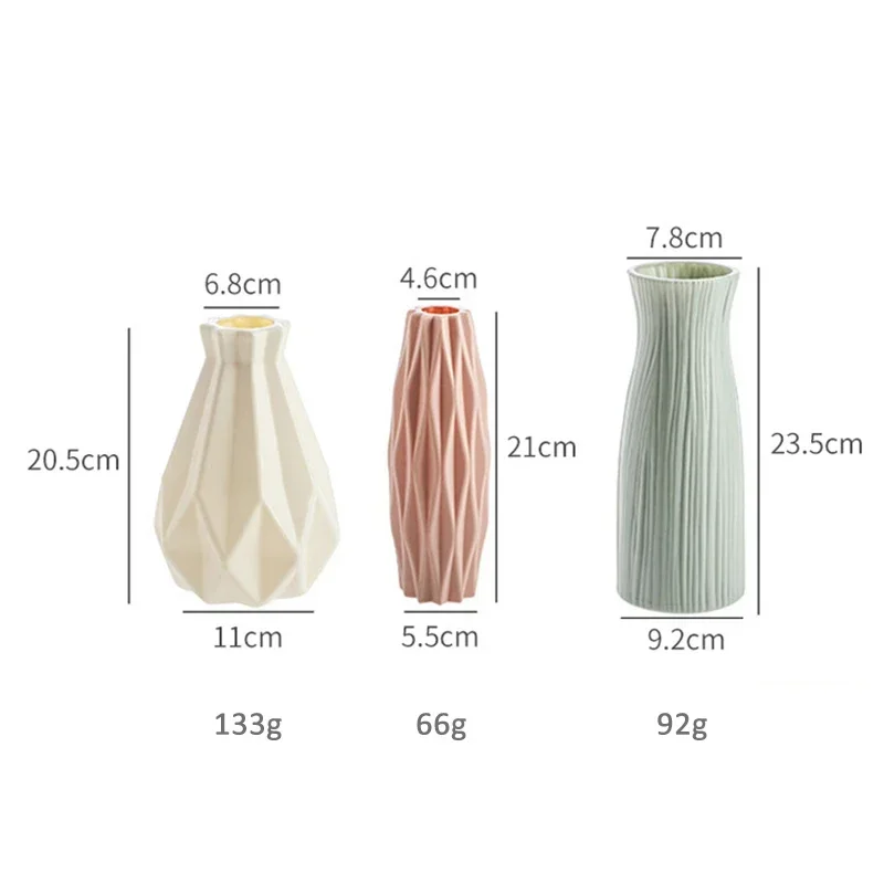 Modern vases decoration home Nordic Style Flower Arrangement Living Room Origami flower pot for interior 3