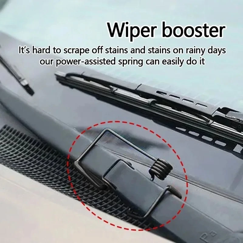Windshield Wipers 2PCS Car Wiper Booster Spring Wiper Arms Protector Tools Rubber Alloy Universal Springs Car Accessories