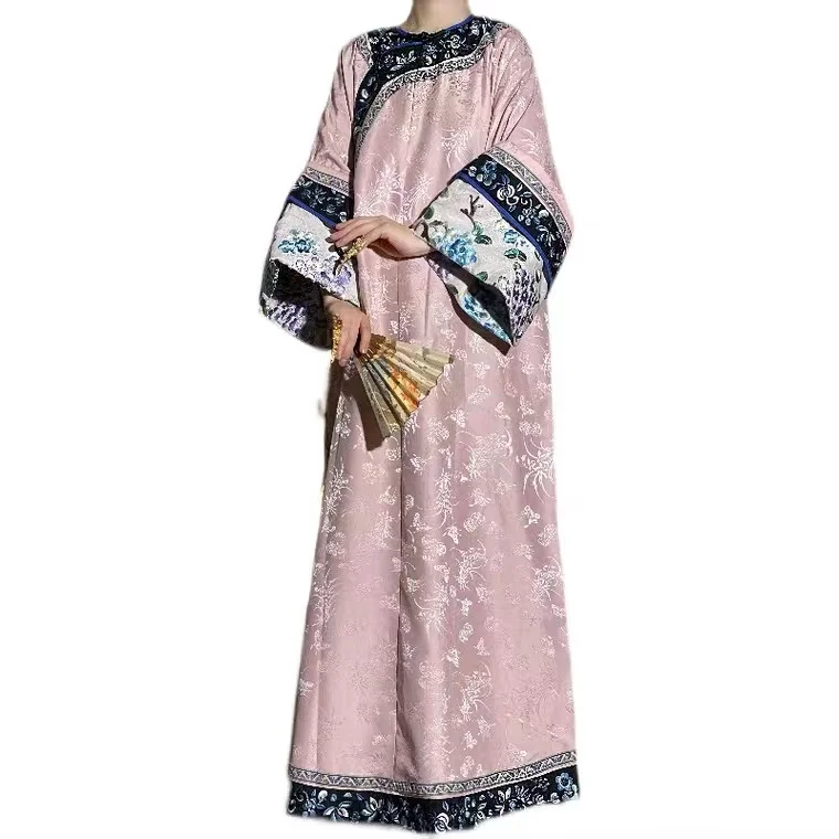 

Женское платье в стиле Ципао, с вышивкой и флагом