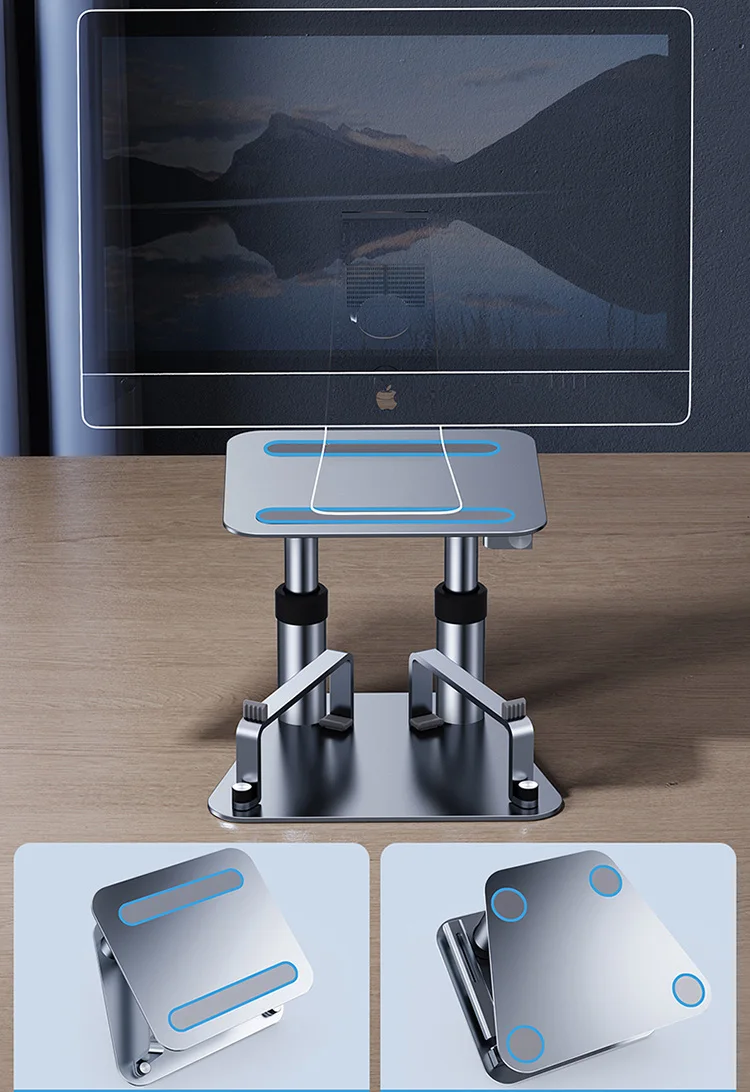 Support de moniteur d'ordinateur recommandé, support de bureau rétractable  réglable, rehausseur d'ordinateur portable, support de clavier, iMac,  Macbook Pro, iPad, iPhone - AliExpress