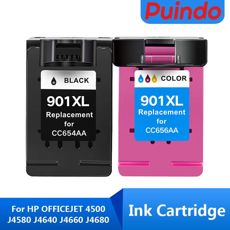 Cartuccia Di Inchiostro 901Xl Di Alta Qualità Per Sostituzione Cartuccia Hp Officejet 4500 J4580 J4640 J4660 J4680