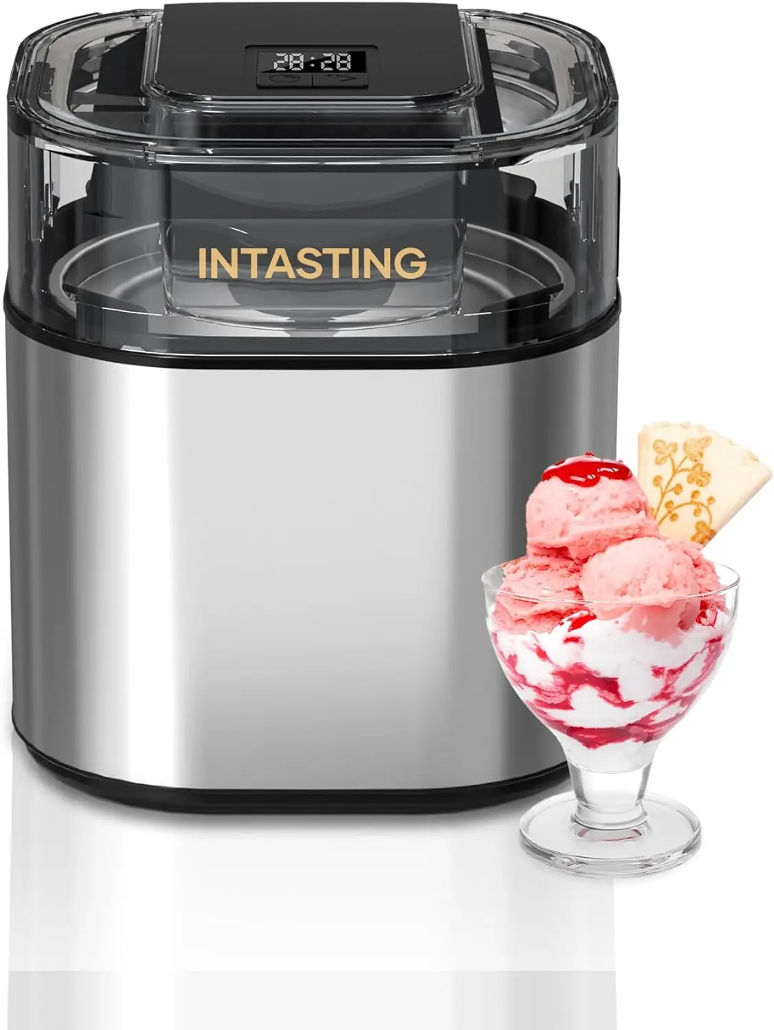 

Ice Cream Maker, 1.6QT Yogurt Maker, Homemade Ice Cream, Gelato Portable electric pot