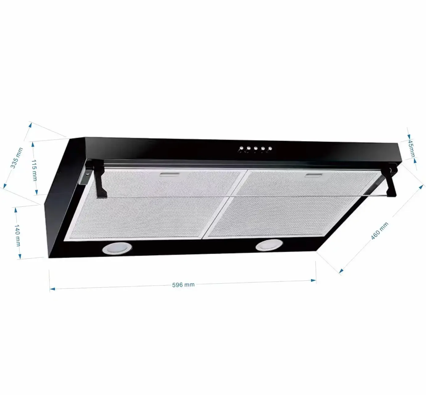 Household Range Hood with Ultra thin 600mm and stainless steel Touch Control Cooker Hood Auto Clean Rang hood portable cooker 3