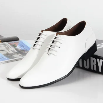 Mens White Dress Shoes Man Wedding Shoes Men 2023 Shoes Leather Formal Suit Shoes Zapatos Oxford Hombre Chaussure Homme Mari 1