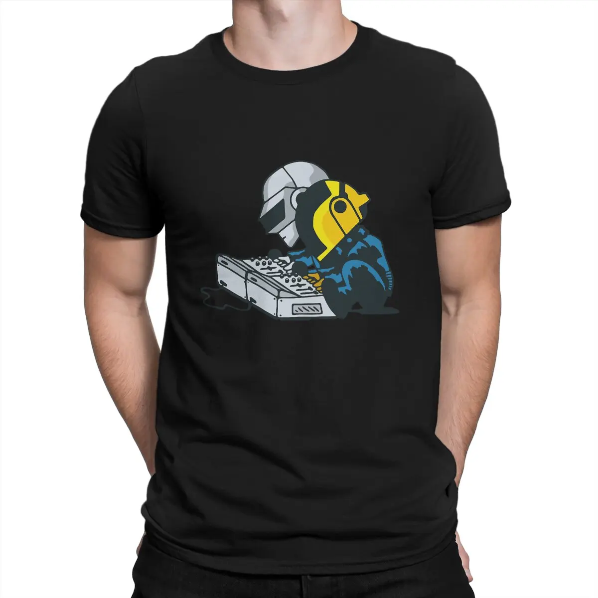 

Новинка, Мужская футболка Daft в стиле панк, базовая футболка с круглым вырезом, женская одежда, уличная одежда
