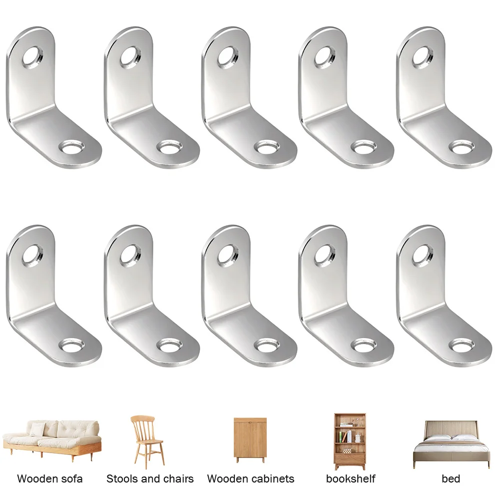 Stainless Steel L Shaped Corner Brackets for Furniture