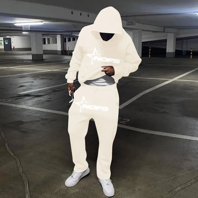 New In Hoodies & Sweatshirts Y2k Oversized Men'S Winter Jacket Large Size Paired Hoodies For Couple Hooded Tracksuit Men's Set 2