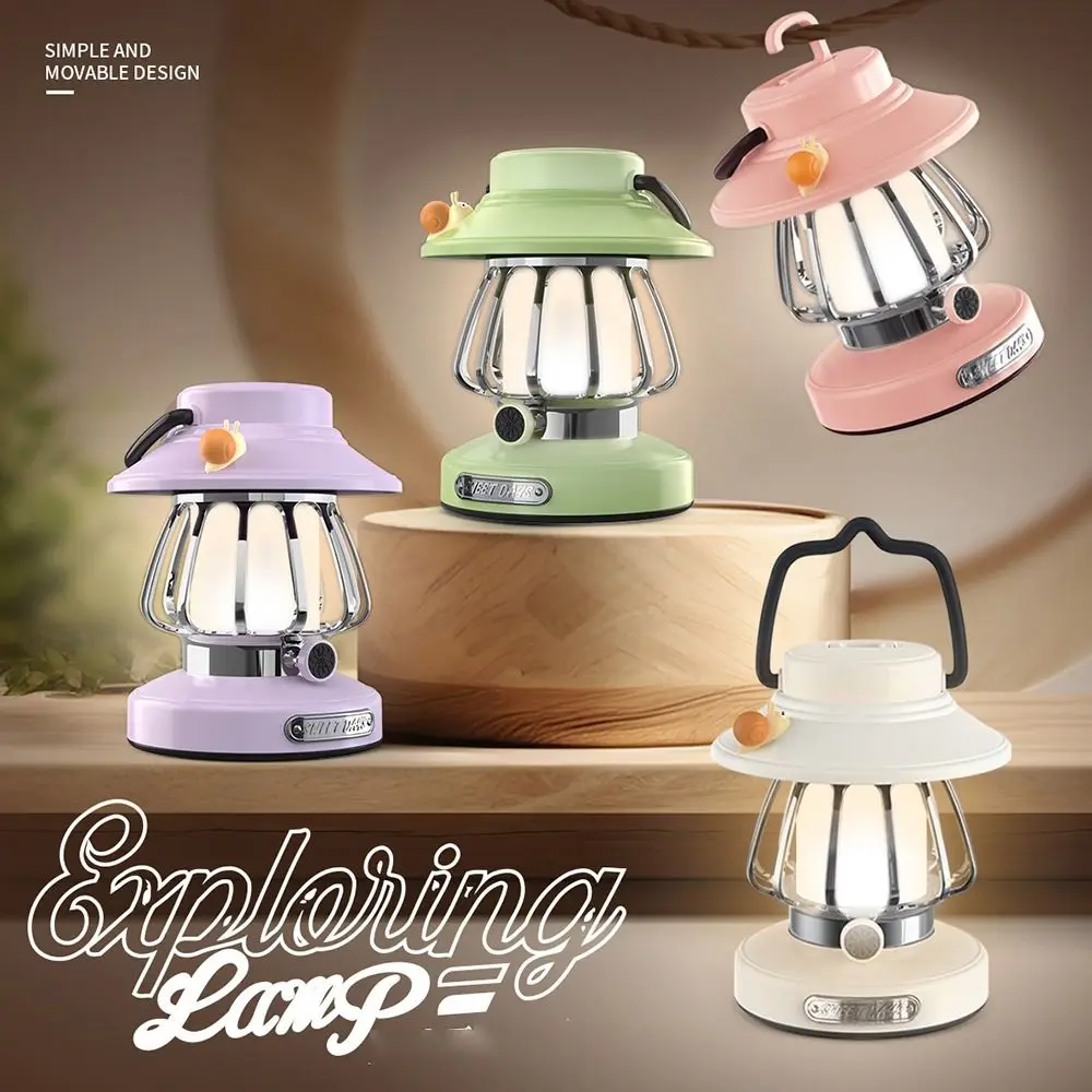 

Waterproof Retro Camping Lamp 3 Colors Dimming Hanging Tent Lamp Energy Efficient Night Light Emergency Survival Lights