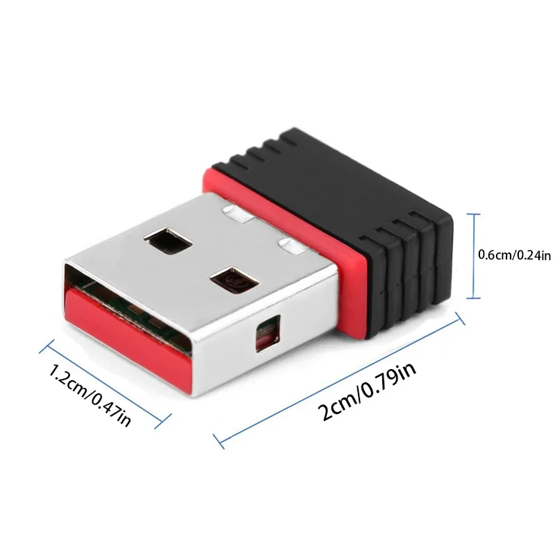 WIFI 6 네트워크 신호 수신 미니 드라이버가 필요 없는 Wi-Fi 어댑터 PC 데스크탑 컴퓨터용 2.4G 네트워크 카드 USB 플러그 앤 플레이