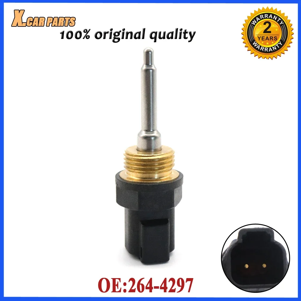 Car Heavy Duty Water Temperature Temp Sensor 264-4297 Fit For Caterpillar Cat Ap-1000D Ap-1055D Ap-755 Bg-2455D 725 730 735 740