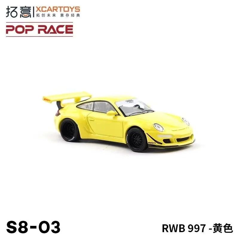 

Xcartoys&POPRACE 1/64 Porsche RWB 997 wide-body version Alloy car model toy