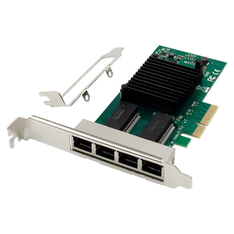 

Гигабитная сетевая карта PCI-E, четырехпортовый компьютер, Стандарт RJ45, мягкий маршрутизатор, Gigabit сетевая карта, Gigabit сетевая карта